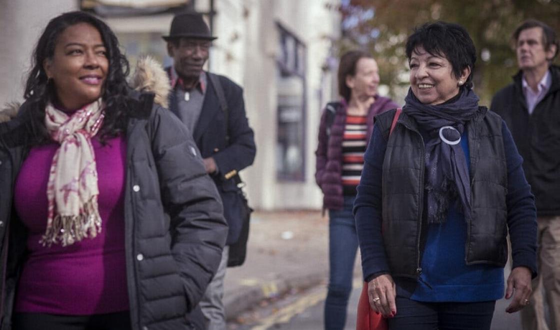 People in the streets in London