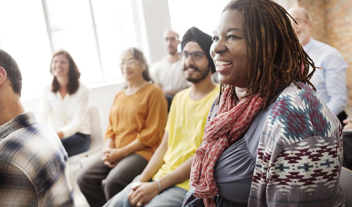 Meeting of diverse community group