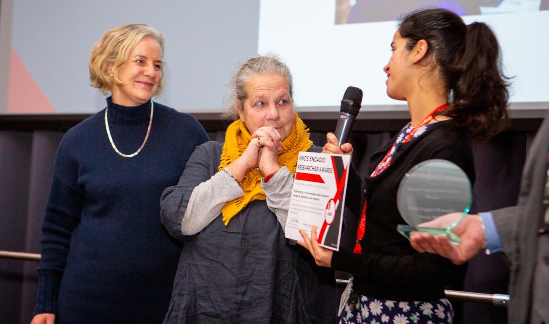 KERN Award for a co-developing a public involvement strategy in palliative care Marion and Catherine