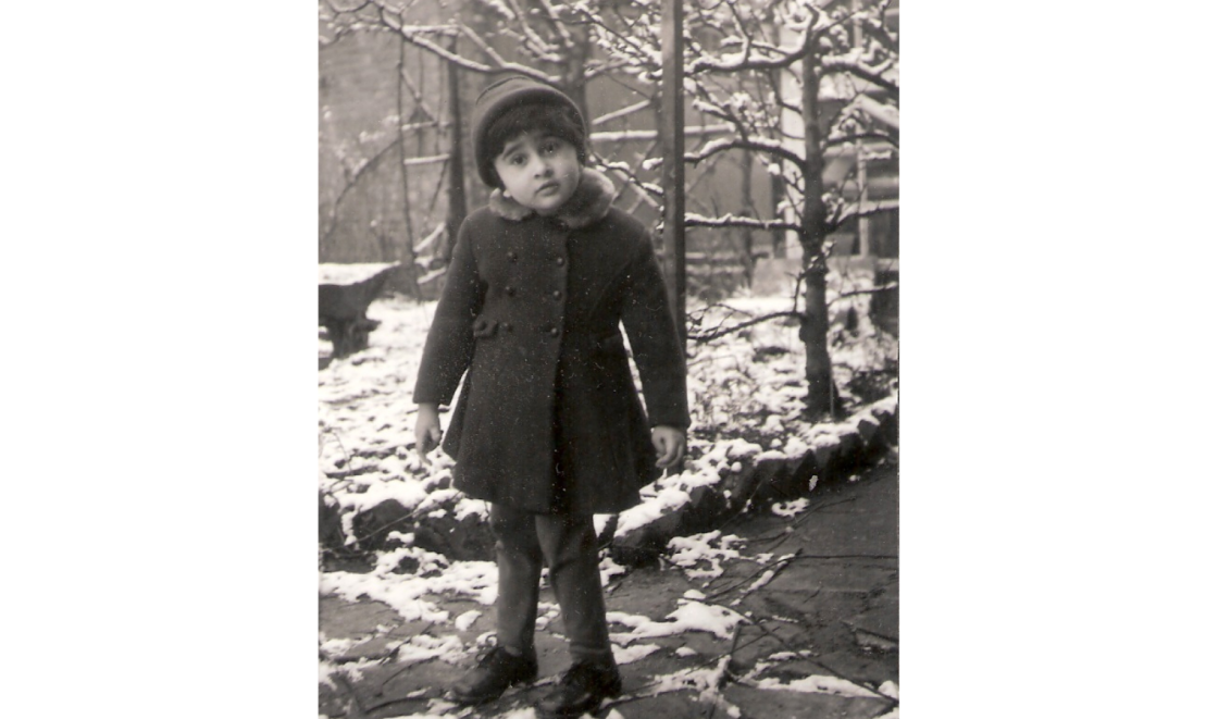 Savitri Hensman as a young child in London