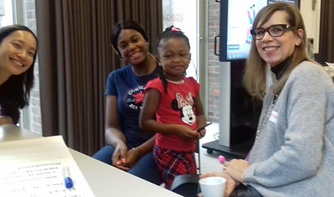 Group of women and a child